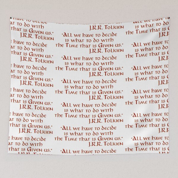 Item preview, "All We Have to Decide..." - J.R.R. Tolkien Quote designed and sold by Scott Auld's Merch Shop.