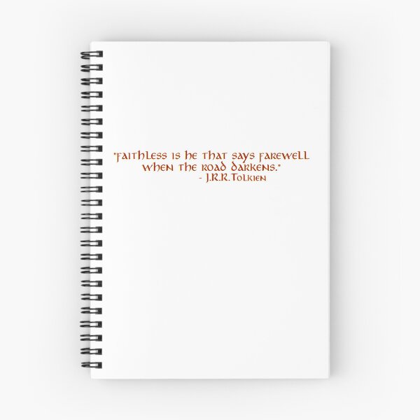 Item preview, "Faithless is he that says farewell" - J.R.R. Tolkien Quote designed and sold by Scott Auld's Merch Shop.