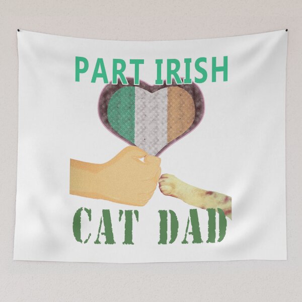 Item preview, Part Irish Cat Dad Fist Bump designed and sold by merchhost.