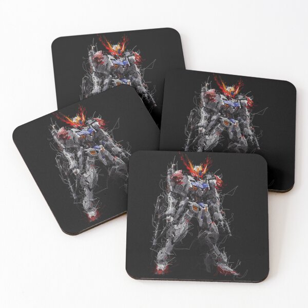 Item preview, Gundam Barbatos Lupus iron Blooded Orphans Scribble Artwork awesome designed and sold by ClothesGrapeCa.