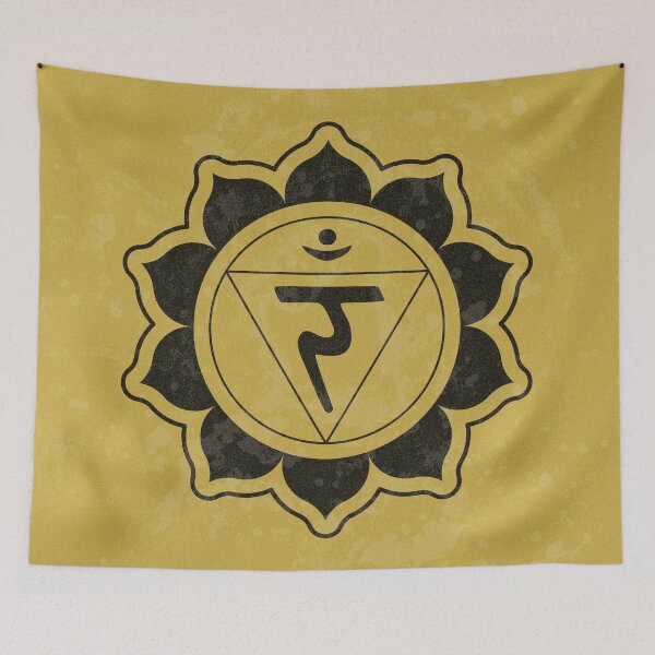 Item preview, Navel Chakra Lotus - Saffron + Coal designed and sold by Irene Estelle.