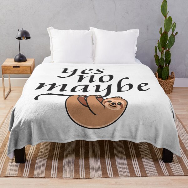 Item preview, Yes. No. Maybe. (2) - Minimum Effort Sloth designed and sold by Vector-Artist.
