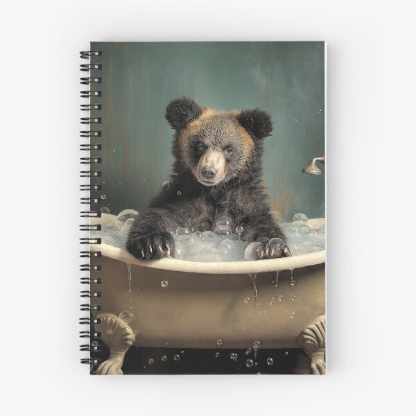 Item preview, Baby Bear in Bathtub designed and sold by Elisabeth Lucas.