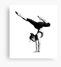 Yoga Woman Handstand Canvas Print