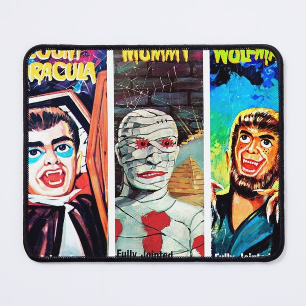 Item preview, Retro Monster Action Figure Box Art-Dracula Mummy Wolfman designed and sold by DukeGroovy.