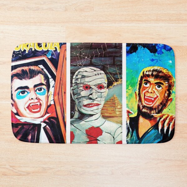 Item preview, Retro Monster Action Figure Box Art-Dracula Mummy Wolfman designed and sold by DukeGroovy.