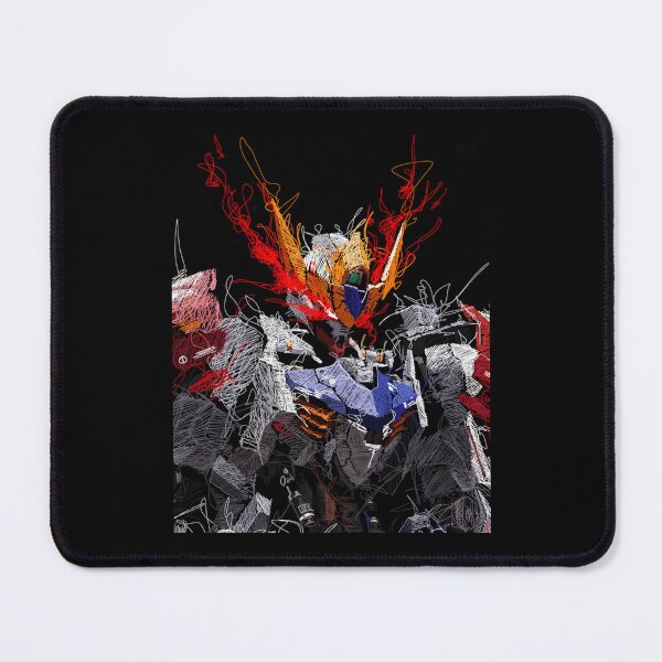 Item preview, Gundam Barbatos Lupus Rex Head scribble style designed and sold by ClothesGrapeCa.