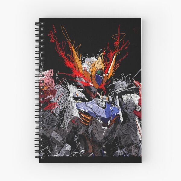 Item preview, Gundam Barbatos Lupus Rex Head scribble style designed and sold by ClothesGrapeCa.