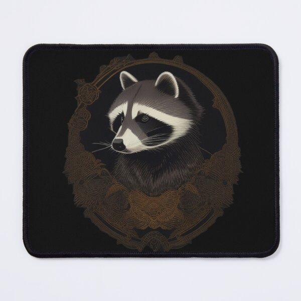 Item preview, Japanese embroidery style raccoon dog designed and sold by Ramen-Tees.