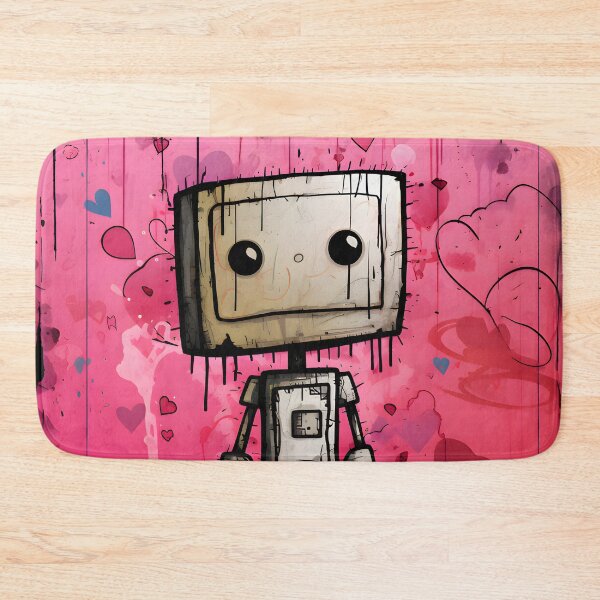 Item preview, Lil' Robo's Pink Adventure designed and sold by SilverlynDraws.