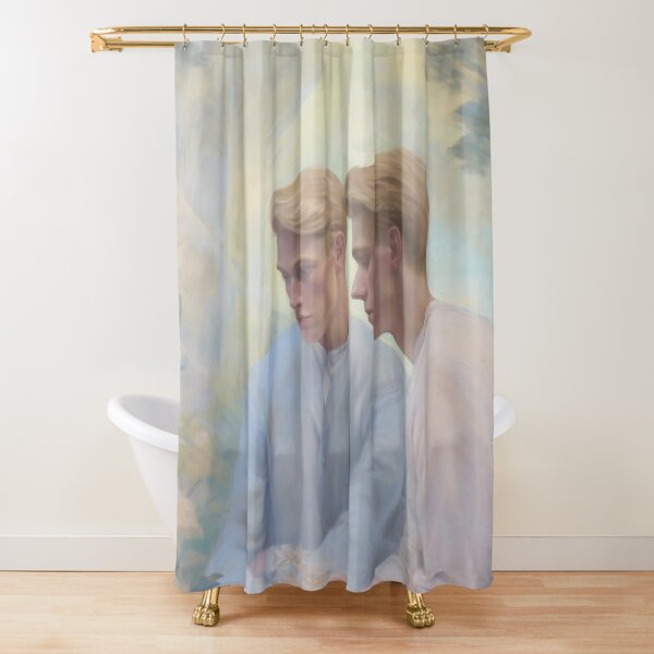 Coquette Boho Shower Curtain, Coquette Aesthetic Cottagecore