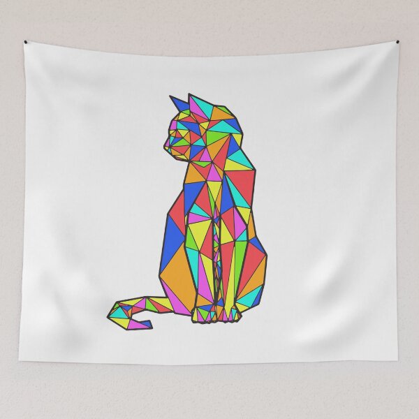 Item preview, MULTICOLORED CAT ORIGAMI designed and sold by Ben-Design-Fr.