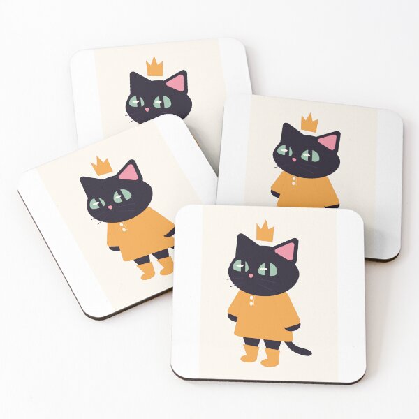 Item preview, Kawaii black cat illustration designed and sold by YoruxARTE.