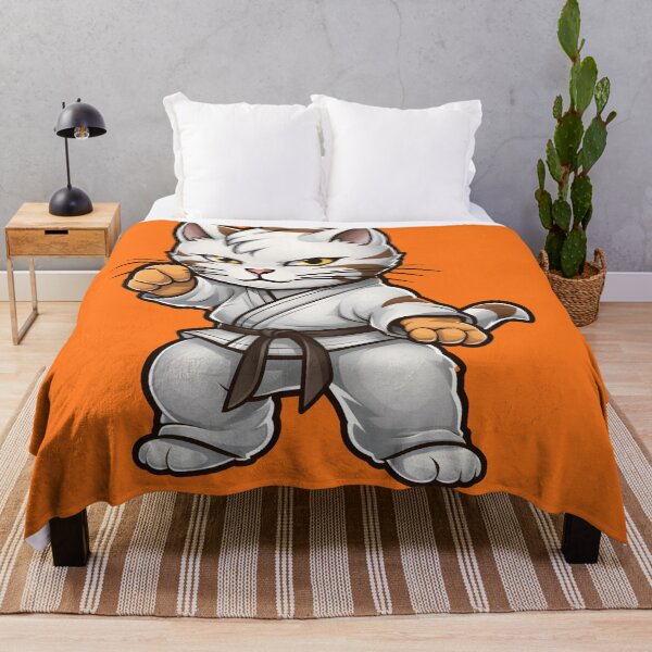 Item preview, Whiskered Warriors: Adorable Cat Martial Artistry in Cartoon Isolation designed and sold by AlienSkinEyes.