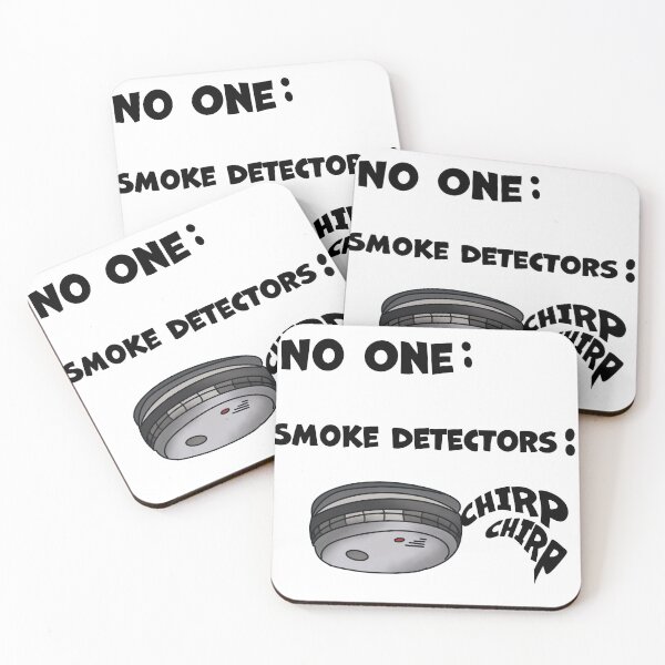 Item preview, Smoke detector chirping meme designed and sold by whimsythepooh.