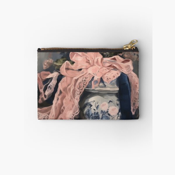 Item preview, Coquette aesthetic vintage painting of a pink satine bow designed and sold by Coquette Art.