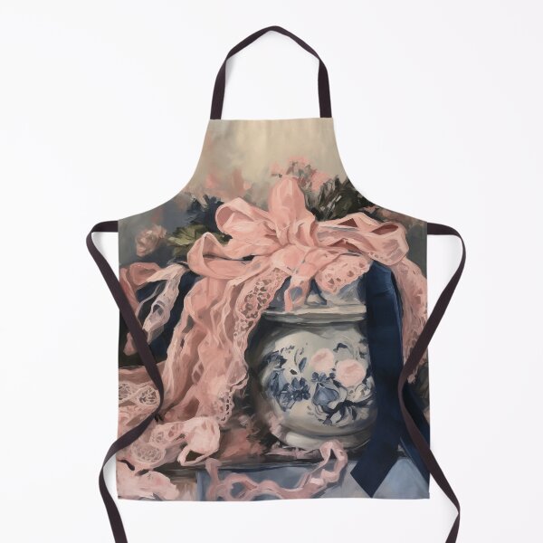 Item preview, Coquette aesthetic vintage painting of a pink satine bow designed and sold by Coquette Art.