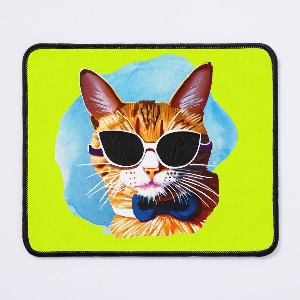 Item preview, Ginger Cat wearing sunglasses Sassy Cat designed and sold by hanabiprints.