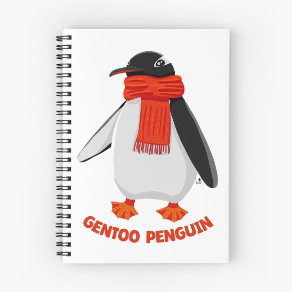 Item preview, Gentoo Penguin with a Red Scarf designed and sold by LoreleiArts.