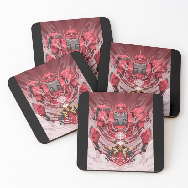 Item preview, Gundam Zaku & Char Aznable Artwork illustration designed and sold by ClothesGrapeCa.