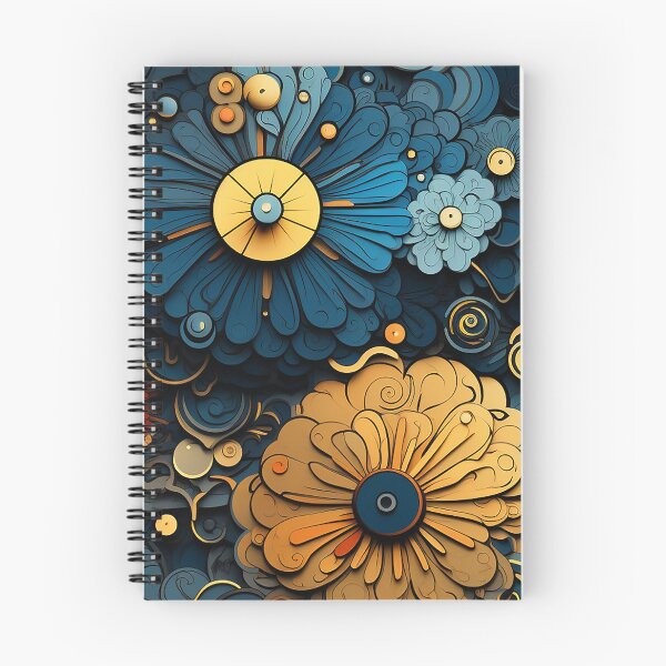 Item preview, 3D Rendering Amber and Blue Floral designed and sold by MapleTArts.