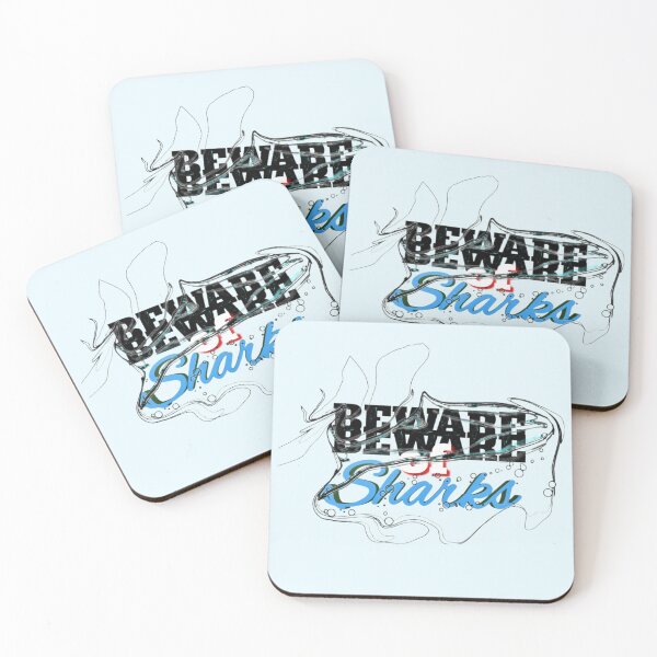 Item preview, Beware of Sharks designed and sold by SheMed.