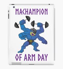 Machampion of Arm Day iPad Case/Skin