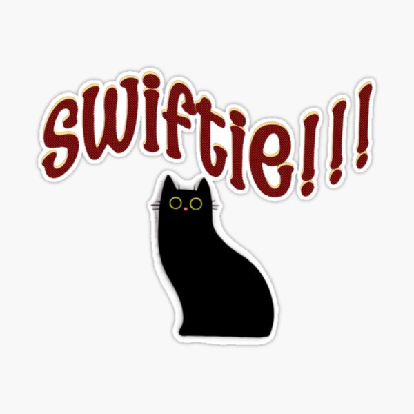 Swiftie Cat Red Sticker