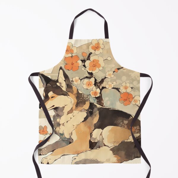Item preview, Japanese Woodblock Style German Shepard Dog designed and sold by BlvckSky.