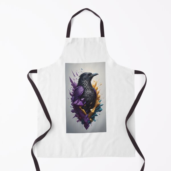 Item preview, Creative Style Black Raven In Geometry Multicolore Splash  designed and sold by ToonPix.