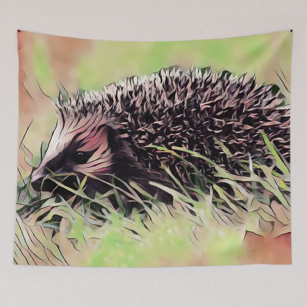 Item preview, Abstract Colorful Hedgehog Design designed and sold by Heathermarie321.