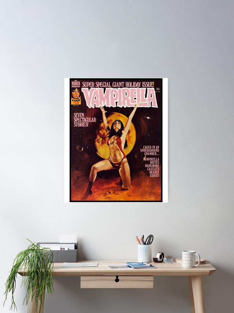 Thumbnail 1 of 3, Poster, ANOTHER GREAT VINTAGE VAMPIRELLA MAGAZINE COVER! 58 designed and sold by boaz-lindquis.