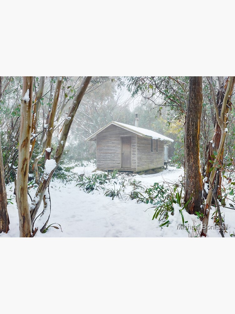 Artwork view, Bivouac Hut, Staircase Spur, Mt Bogong, Victoria, Australia designed and sold by Michael Boniwell