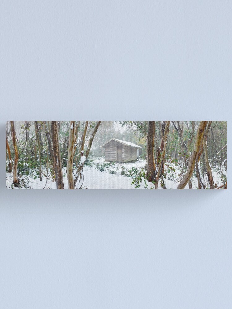 Thumbnail 2 of 3, Canvas Print, Bivouac Hut, Staircase Spur, Mt Bogong, Victoria, Australia designed and sold by Michael Boniwell.