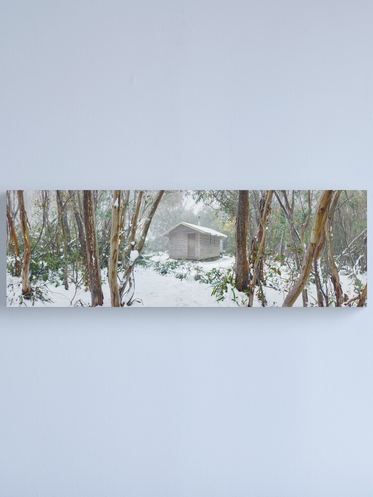 Thumbnail 2 of 3, Canvas Print, Bivouac Hut, Staircase Spur, Mt Bogong, Victoria, Australia designed and sold by Michael Boniwell.
