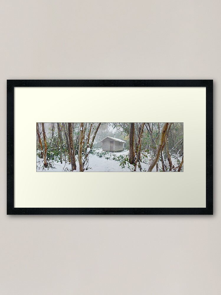 Thumbnail 2 of 7, Framed Art Print, Bivouac Hut, Staircase Spur, Mt Bogong, Victoria, Australia designed and sold by Michael Boniwell.