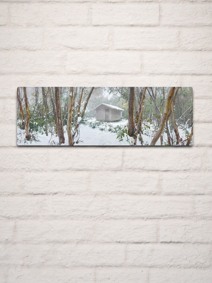 Thumbnail 2 of 4, Metal Print, Bivouac Hut, Staircase Spur, Mt Bogong, Victoria, Australia designed and sold by Michael Boniwell.