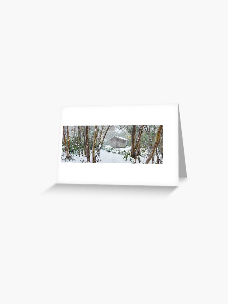 Thumbnail 1 of 2, Greeting Card, Bivouac Hut, Staircase Spur, Mt Bogong, Victoria, Australia designed and sold by Michael Boniwell.