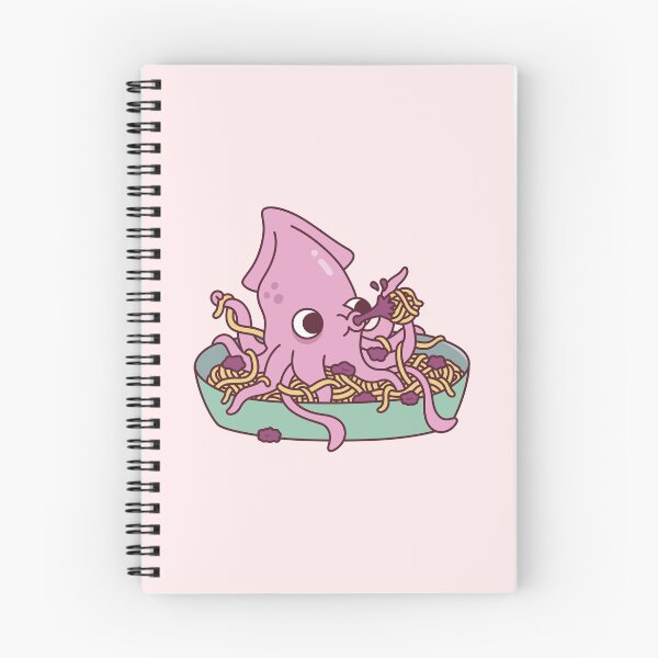 Item preview, Cute Squid Squirting Squid Ink Pasta Funny designed and sold by rustydoodle.