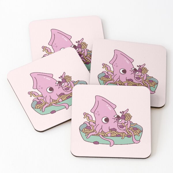 Item preview, Cute Squid Squirting Squid Ink Pasta Funny designed and sold by rustydoodle.