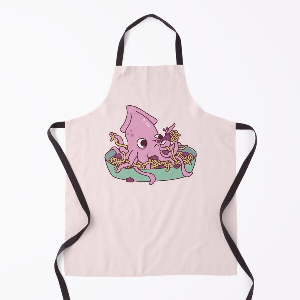 Item preview, Cute Squid Squirting Squid Ink Pasta Funny designed and sold by rustydoodle.