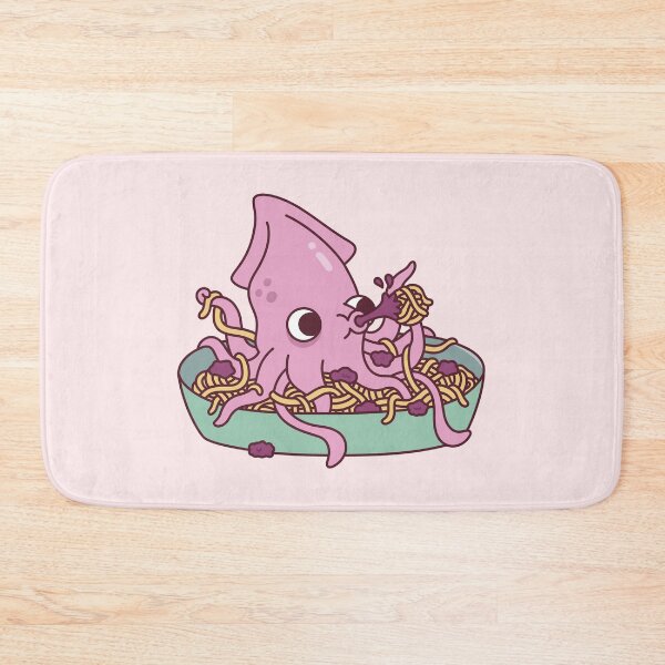 Item preview, Cute Squid Squirting Squid Ink Pasta Funny designed and sold by rustydoodle.