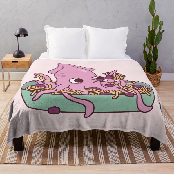 Item preview, Cute Squid Squirting Squid Ink Pasta Funny designed and sold by rustydoodle.
