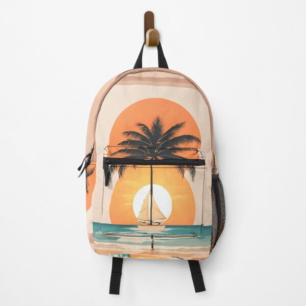 Item preview, on the beach with sail and coconut tree designed and sold by KiraChie.