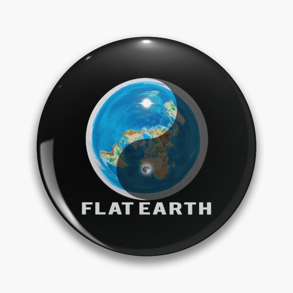 Item preview, Flat Earth Yin and Yang  designed and sold by greenbergalonso.