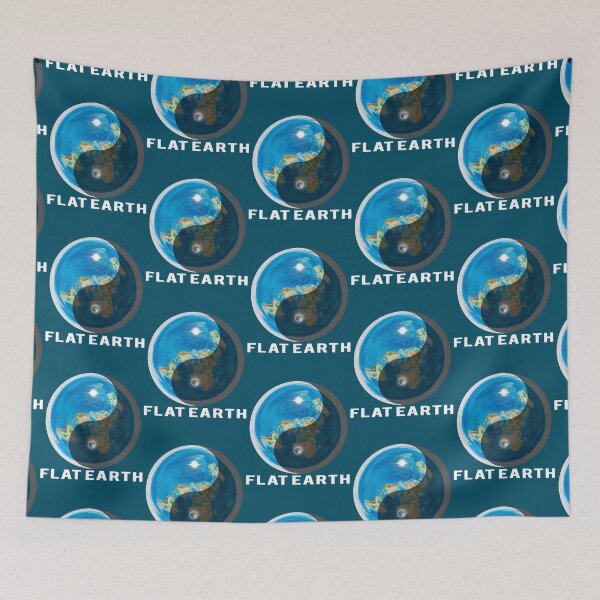 Item preview, Flat Earth Yin and Yang  designed and sold by greenbergalonso.