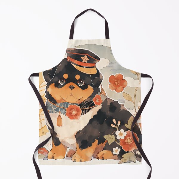 Item preview, Japanese Woodblock Style Rottweiler Puppy Dog designed and sold by BlvckSky.