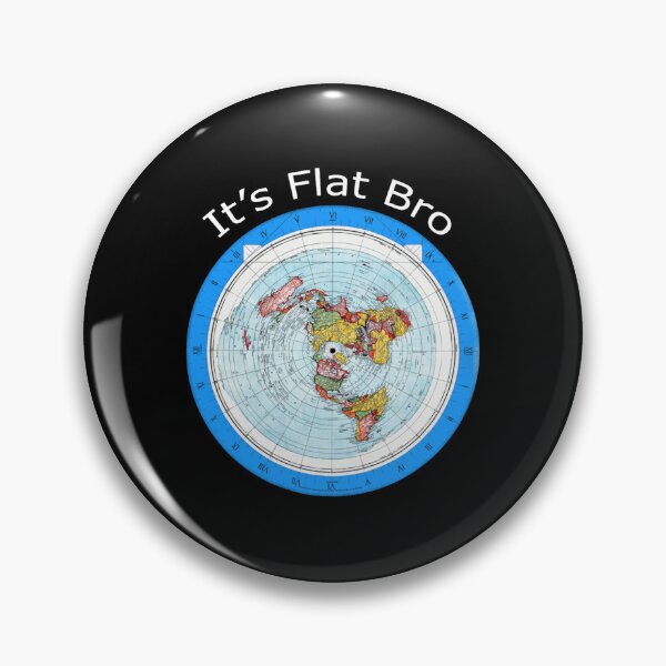 Artikelvorschau, It_s Flat Bro – Karte der flachen Erde entworfen und verkauft von greenbergalonso.
