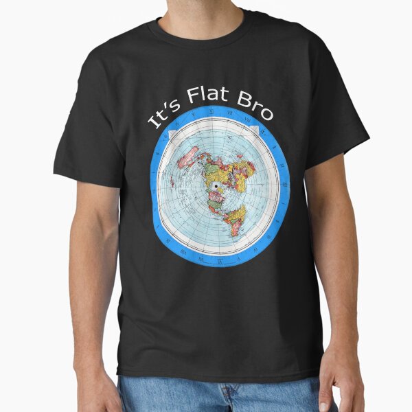 Item preview, It_s Flat Bro - Flat Earth Map designed and sold by greenbergalonso.