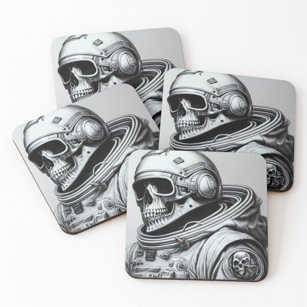 Aperçu de l'œuvre Crâne dans un casque d'astronaute créée et vendue par Elegant Edge.